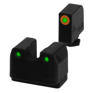 Rival Arms Tritium In-Line MOS Night Sights  Fits G17/G19 (Green/Orange)