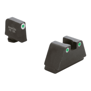 AmeriGlo Optic Compatible Green Sight Set - For Glock