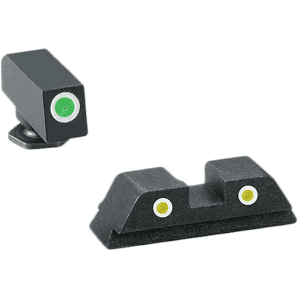 AmeriGlo Classic Tritium Sight Set for Glock Black Steel Frame