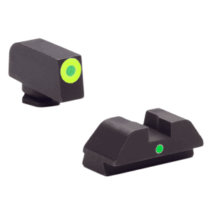 AmeriGlo i-Dot Sight Set for Glock Green Tritium Front