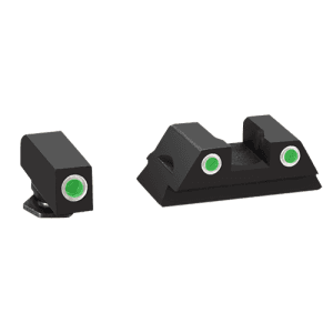 AmeriGlo Classic Tritium Sight Set Glock 42/43/43X/48 Black Steel