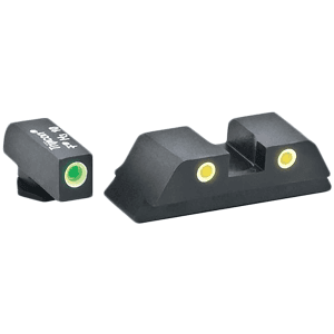 Ameriglo Classic 3-Dot Tritium Sight Set Glock Gen 5 Green/Yellow
