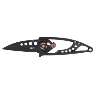 CRKT Snap Lock 2.55 Inch Folding Drop Point 420J2 SS Blade (Black TiNi Handle)