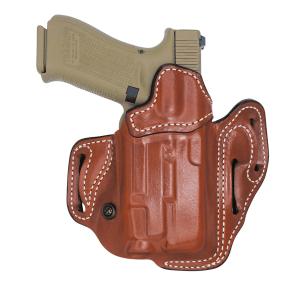 DeSantis Vengeance Scabbard Tan Leather Holster for Glock 19