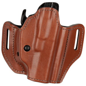 Bianchi Allusion Assent Tan Leather Right Hand Belt Slide Pistol Holster 34501