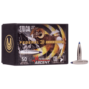Federal Premium 270 Cal Terminal Ascent 136gr 50/Box