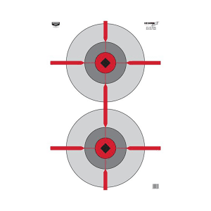 Birchwood Casey EZE-Scorer 23x35 Double Bullseye Paper Targets  100 Pack (Multi-Color)