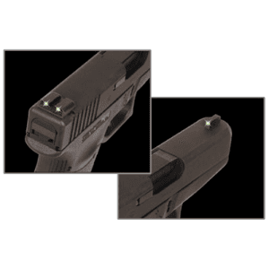Truglo Tritium Handgun Sights for Glock 34 Green Tritium Steel