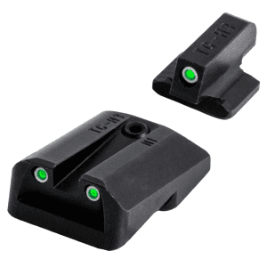 Truglo Tritium Handgun Sight Set CNC Steel Black Nitride Finish