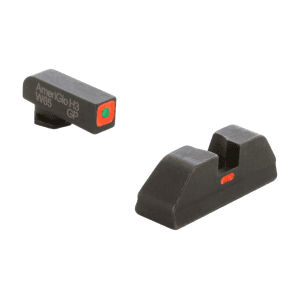AmeriGlo CAP Sight Set for Glock Green Tritium Orange Outline