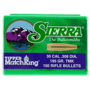 Sierra Bullets Tipped MatchKing 30 Caliber 155 Gr Tipped MatchKing