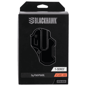Blackhawk T-series Black Polymer Right Hand Sig P365 Handgun Belt Slide Holster 410770BKR