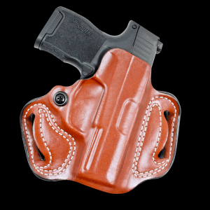Desantis Gunhide Mini Slide Right Hand Tan Leather Belt Slide Holster for Sig P365 086TA8JZ0