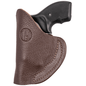 1791 Gunleather Fair Chase Left Handed Brown Leather Belt Clip Holster for Ruger LCR FCD2BRWL