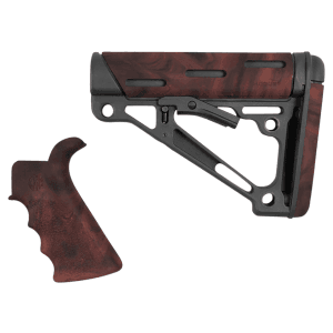 Hogue AR-15 Pistol Grip/Mil-Spec Collapsible Stock (Red Lava)
