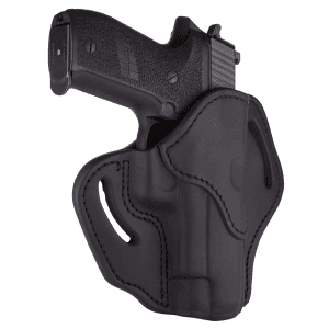 1791 Gunleather Bh2.3 Stealth Black Leather For Glock 17 Right Hand OWB Holster BH23SBLR