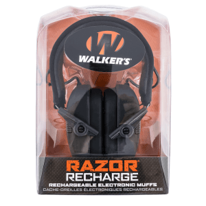 Walkers Razor Rechargeable Over-Head Muffs 21 dB