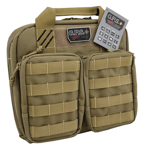 GPS Bags Tan Lockable 4-Handgun Gun Case with YKK Zipper T1411PCT