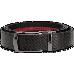 Nexbelt Bond Black Leather Business Belt for Suit Up to 50 Waist