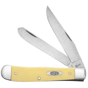 Case Yellow Synthetic Trapper Folding Knife (Smooth Yellow)