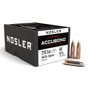 Nosler AccuBond 270 Caliber 140 Gr Spitzer Point