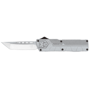 CobraTec Knives Lightweight Gray Tanto D2 Steel OTF Knife
