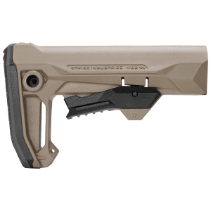 Strike Mod2 Rifle Stock FDE Polymer for AR Buffer Tubes