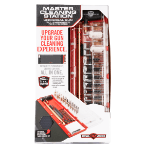 Real Avid Master Cleaning Station Universal Black Red Multi-Caliber