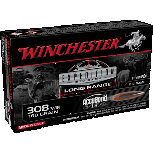 Winchester Expedition Big Game 308 Winchester 168 Grain AccuBond Long-Range Ammunition (Box)