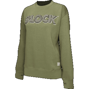 Glock Women's Crewneck Raglan Fleece  Size Small (ODGreen)