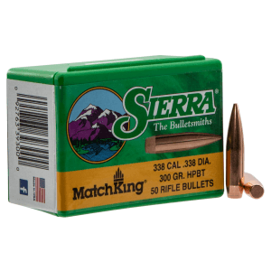Sierra Bullets MatchKing 338 Caliber 300 Gr Hollow Point Boat Tail