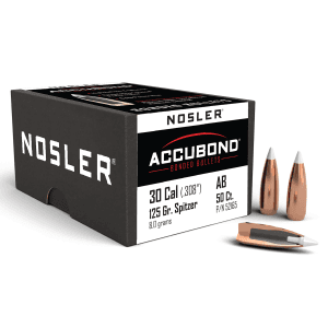 Nosler AccuBond 30 Caliber 125 Gr Spitzer Point