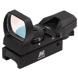 NCSTAR MULTI-RETICLE REFLEX SIGHT BLACK 24X34MM OBJECTIVE RED/GREEN ILLUMINATED RETICLE 3 MOA RED DOT