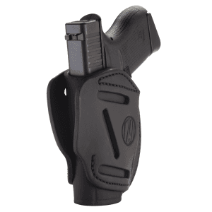 1791 Gunleather 3-way Stealth Black Leather Ruger LCP Handgun Holster 3WH2SBLA