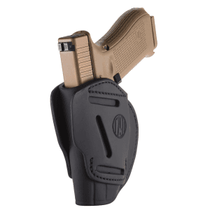 1791 Gunleather 3-way Stealth Black Leather Pistol Holster for S&W M&P 3WH5SBLA