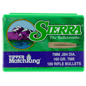 Sierra Projectiles 7mm 160gr Tipped MatchKing 100/Box