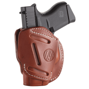 1791 Gunleather 3-way Classic Brown Leather Handgun Holster with Ruger LCP Fit 3WH2CBRA