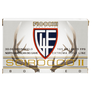 Fiocchi Scirocco Bonded 30-06 Springfield 165 Grain Swift Scirocco II Bonded (Box)