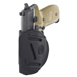 1791 Gunleather 4-way Stealth Black Leather Left Hand Pistol Belt Clip Holster 4WH5SBLL