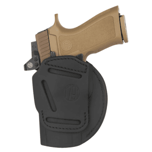 1791 Gunleather 4-way Black Leather Ambidextrous Belt Clip Holster Size 06 4WH6SBLR