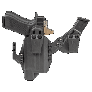 Blackhawk Stache Black Polymer Handgun Belt Clip Holster For Glock 43X 416876BK