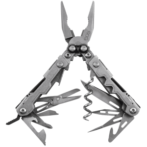 SOG PowerLitre Multi-Tool 19 Functions Stonewashed Stainless Steel