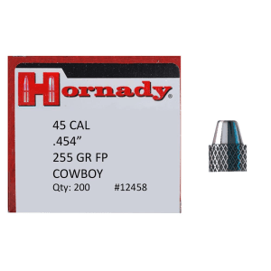 Hornady Frontier 45 Caliber 255 Gr Flat Point Cowboy