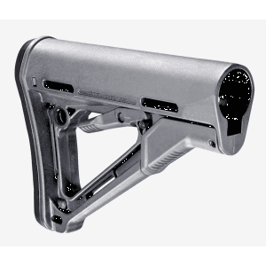 Magpul MAG310GRY CTR Carbine Stock Stealth Gray Synthetic for AR15 M16 M4 with MilSpec Tube (Tube Not Included)