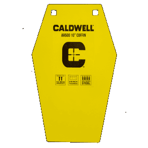 Caldwell AR500 10 Coffin Steel Target (Yellow)