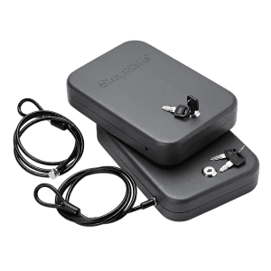 SnapSafe Portable Lock Box  Size Large  2 Pack (Black)