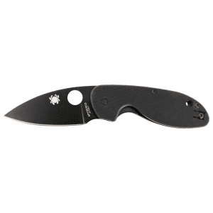 Spyderco Efficient Black Blade Ergonomic Folding Knife