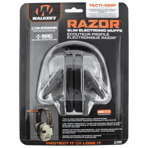 Walkers Razor TactiGrip Muff 23 dB Gray-Black 1 Pair