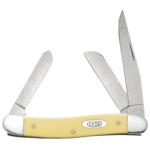 Case Yellow Synthetic Medium Stockman Knife 3 Blades