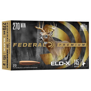 Federal Premium 270 Win 145 Grain Extremely Low Drag-eXpanding (Box)